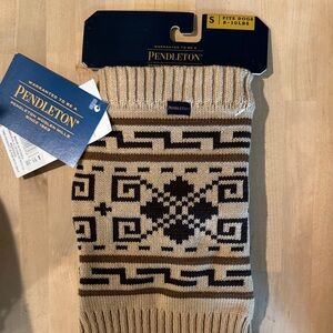 Pendleton Beige and Black Dog Sweater